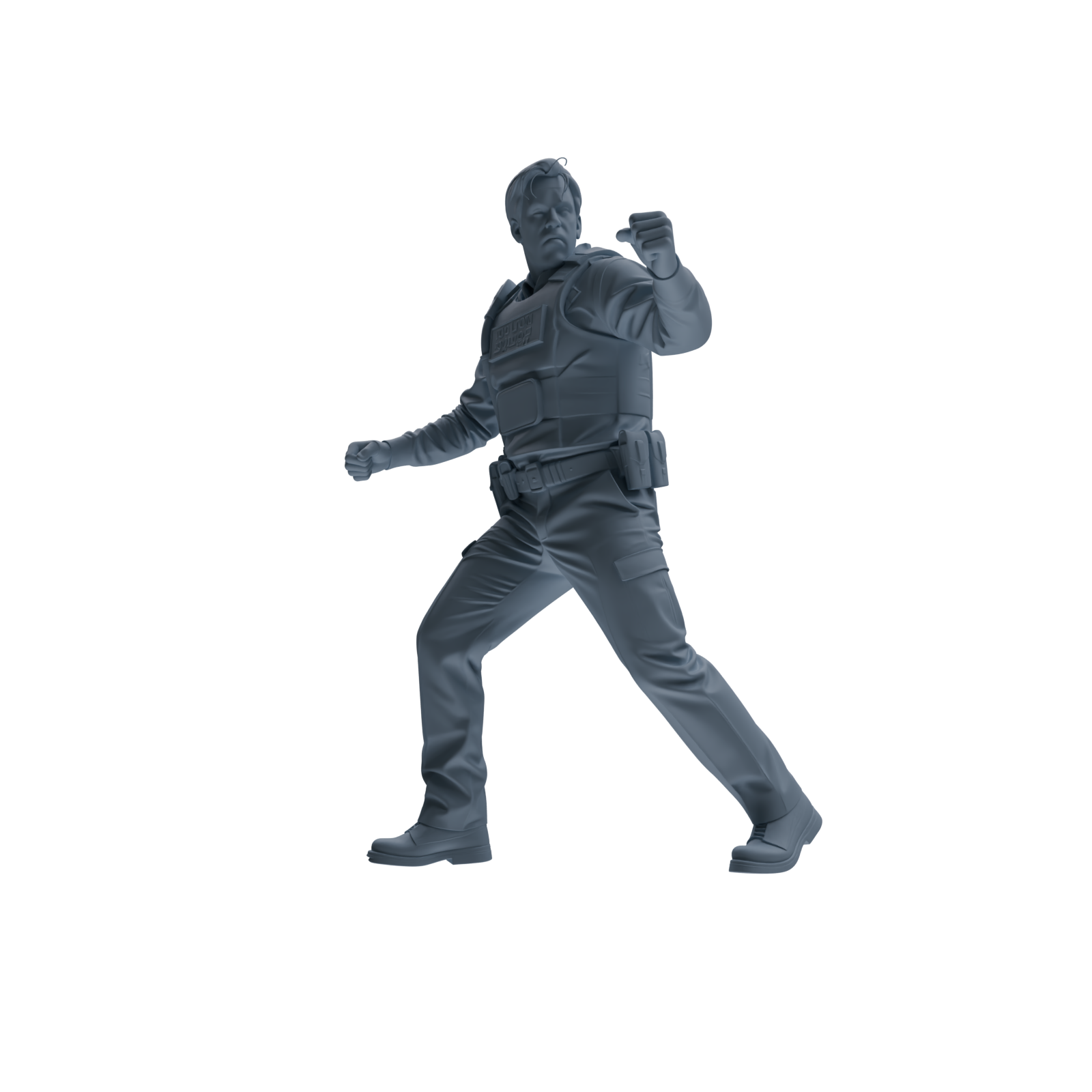 MRY-SFW SSTR129 Miniatures Soldier Model Kit Boston Attack Modern Boston Police Four-Person Tactics Group
