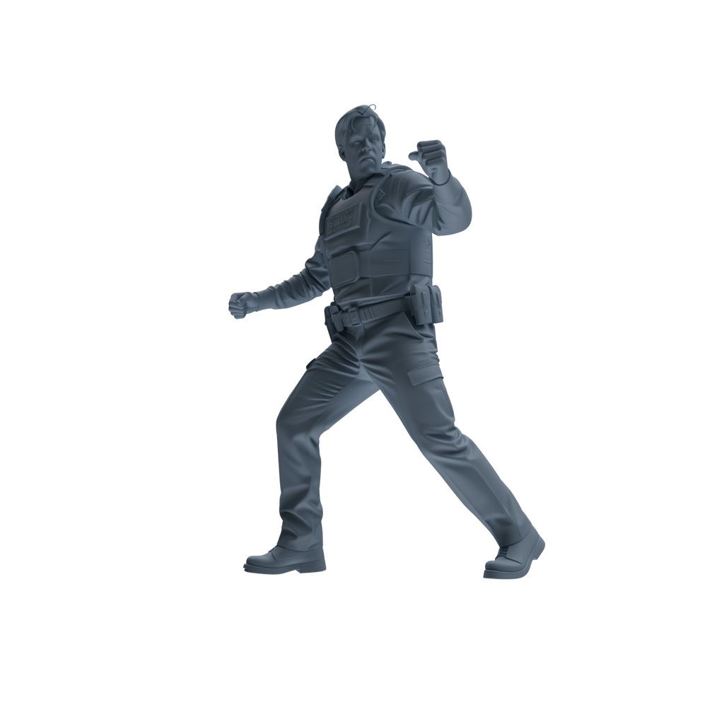 MRY-SFW SSTR129 Miniatures Soldier Model Kit Boston Attack Modern Boston Police Four-Person Tactics Group