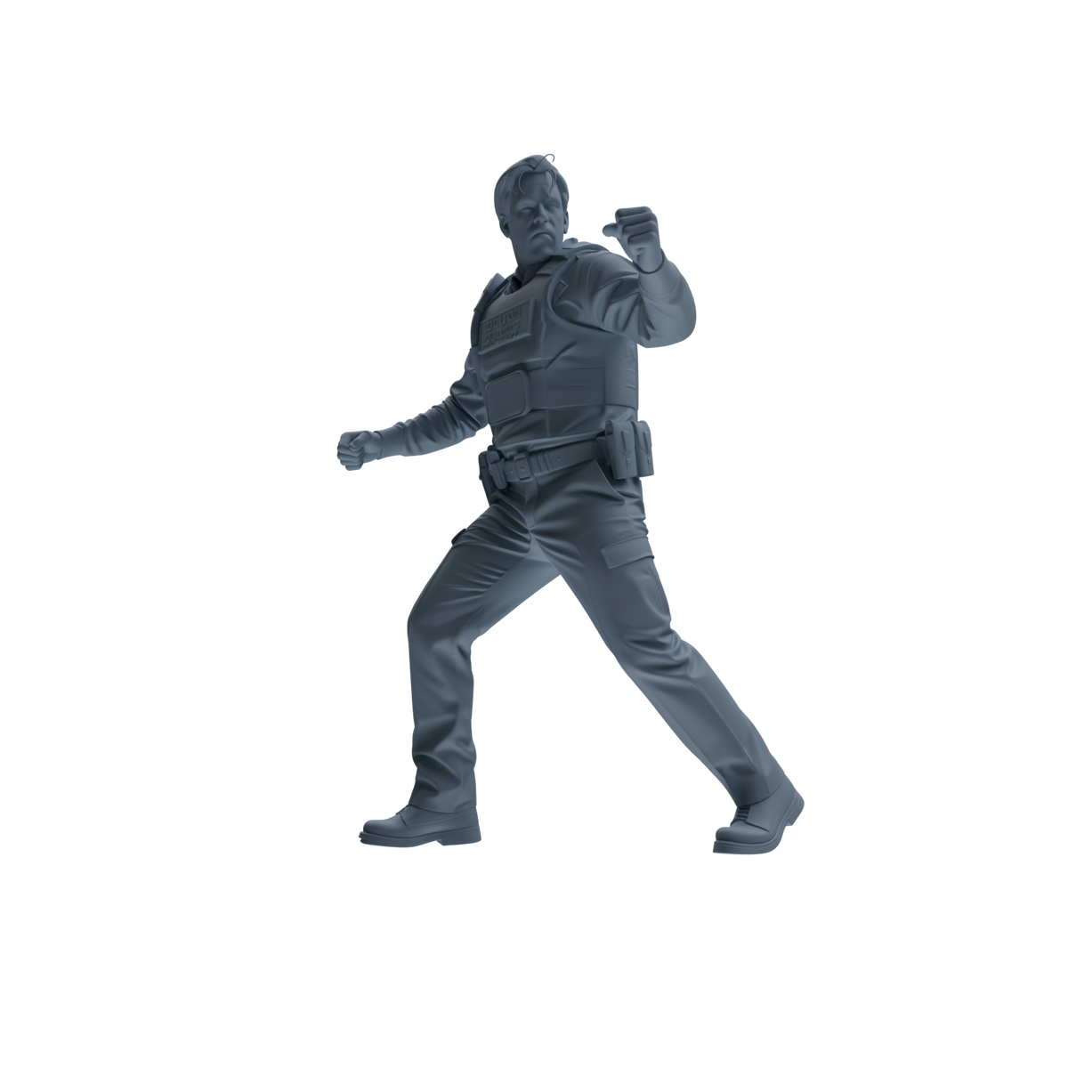 MRY-SFW SSTR129 Miniatures Soldier Model Kit Boston Attack Modern Boston Police Four-Person Tactics Group — detail view 2