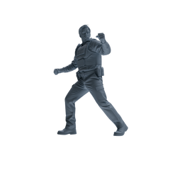 MRY-SFW SSTR129 Miniatures Soldier Model Kit Boston Attack Modern Boston Police Four-Person Tactics Group