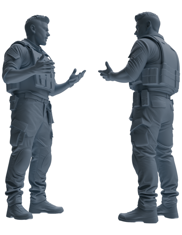 MRY-SFW SSTR010  Modern Navy SEAL Six-Person Conversation Group