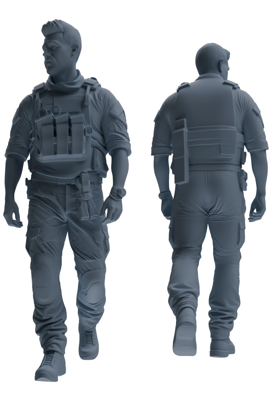 MRY-SFW SSTR022 Miniatures Soldier Model Kit Modern Navy SEAL Six-Person Patrol Group