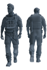 MRY-SFW SSTR022 Miniatures Soldier Model Kit Modern Navy SEAL Six-Person Patrol Group