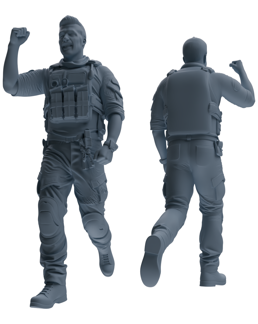 MRY-SFW SSTR014 Miniatures Soldier Model Kit Modern Navy SEAL Six-Person Triumphant Return Group