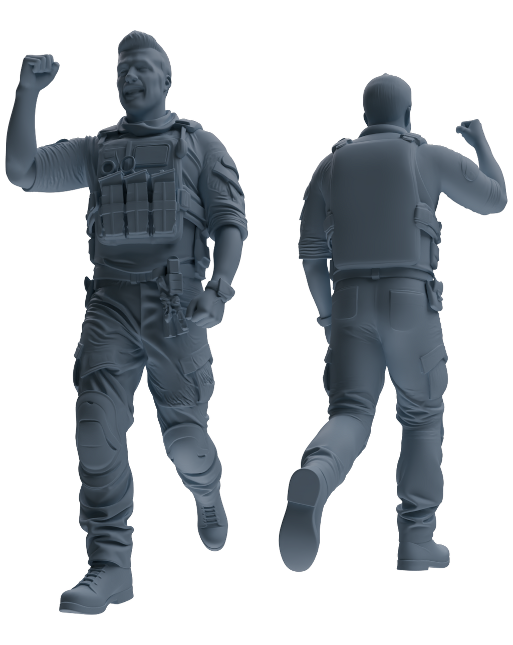 MRY-SFW SSTR014 Miniatures Soldier Model Kit Modern Navy SEAL Six-Person Triumphant Return Group