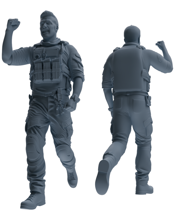 MRY-SFW SSTR014 Miniatures Soldier Model Kit Modern Navy SEAL Six-Person Triumphant Return Group