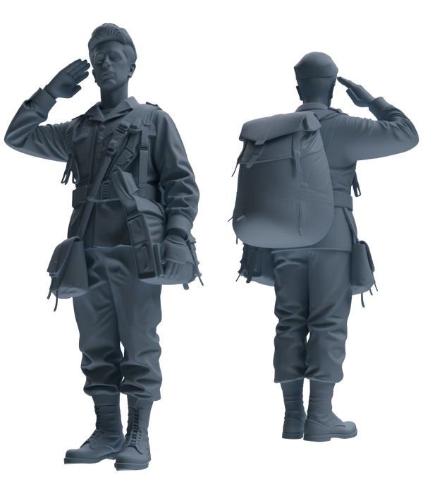 MRY-SFW SSTR054 Miniatures Soldier Model Kit Hacksaw Ridge Rescue Story WWII U.S. Army Six-Person Saluting Group