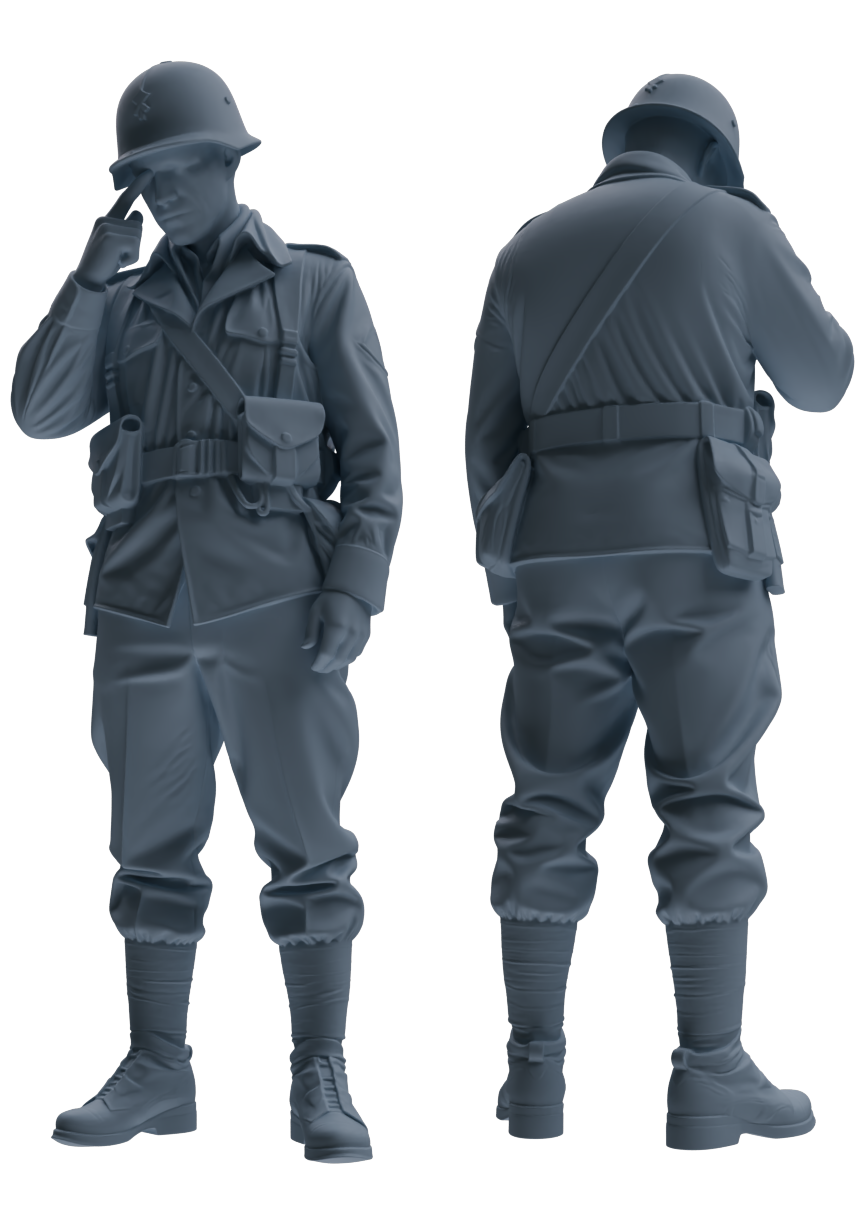 MRY-SFW SSTR071 Miniatures Soldier Model Kit Saving Ryan in Normandy WWII U.S. Army Six-Person Praying Group