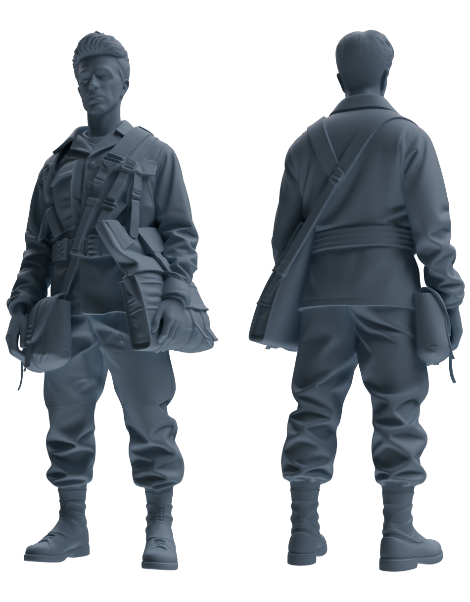 MRY-SFW SSTR062  Miniatures Soldier Model Kit Hacksaw Ridge Rescue Story WWII U.S. Army Six-Person Training Group