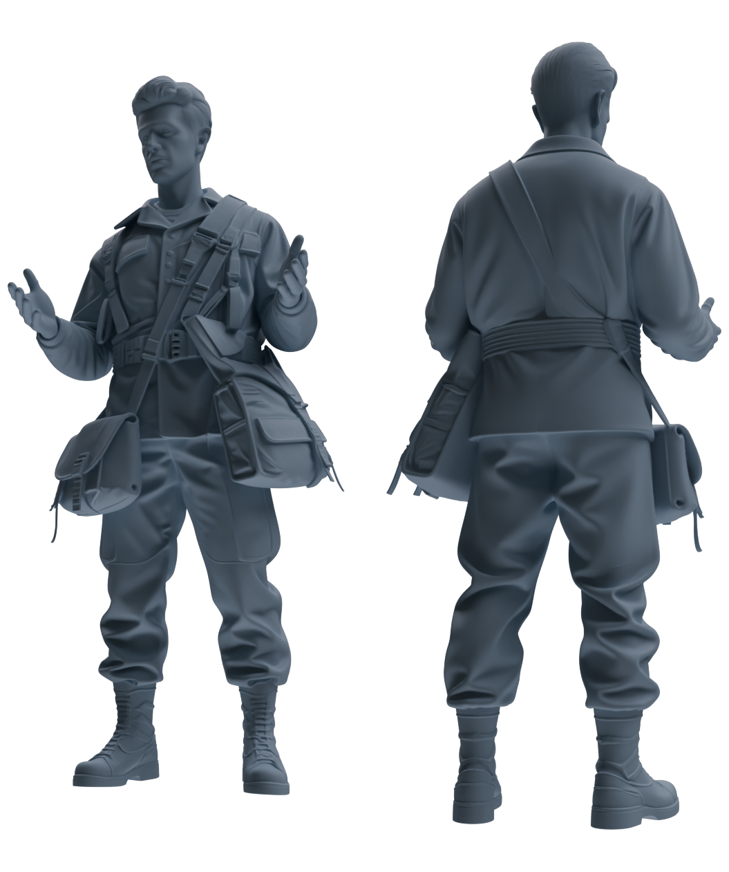 MRY-SFW SSTR052 Miniatures Soldier Model Kit Hacksaw Ridge Rescue Story WWII U.S. Army Six-Person Conversation Group