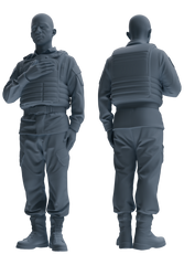 MRY-SFW SSTR032 Miniatures Soldier Model Kit 1993 Mogadishu Black Hawk Helicopter Soldier Praying Six-Person Group
