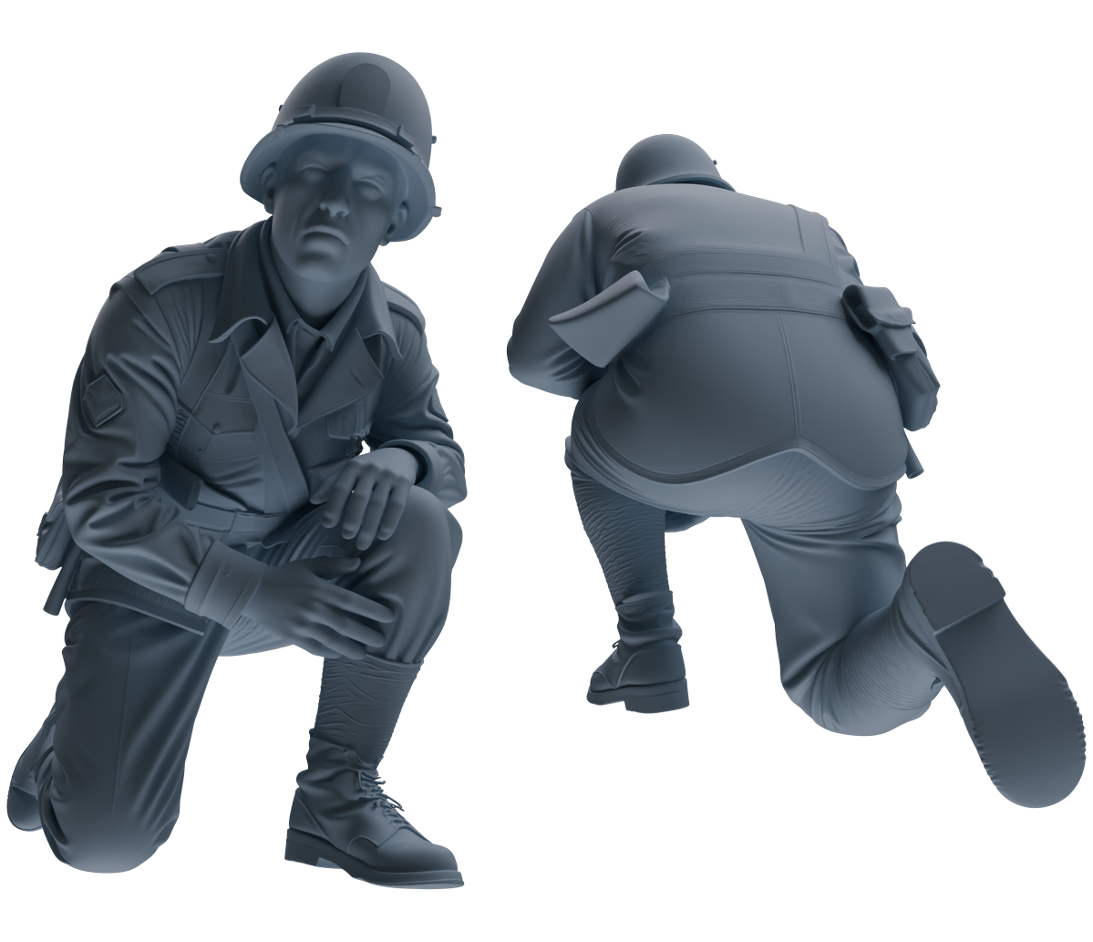 MRY-SFW SSTR074 Miniatures Soldier Model Kit Saving Ryan in Normandy WWII U.S. Army Six-Person Wounded Group