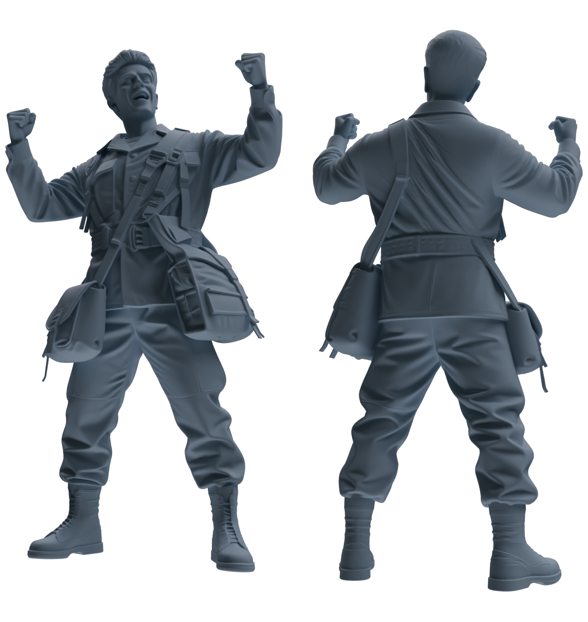 MRY-SFW SSTR060 Miniatures Soldier Model Kit Hacksaw Ridge Rescue Story WWII U.S. Army Six-Person Celebrating Group