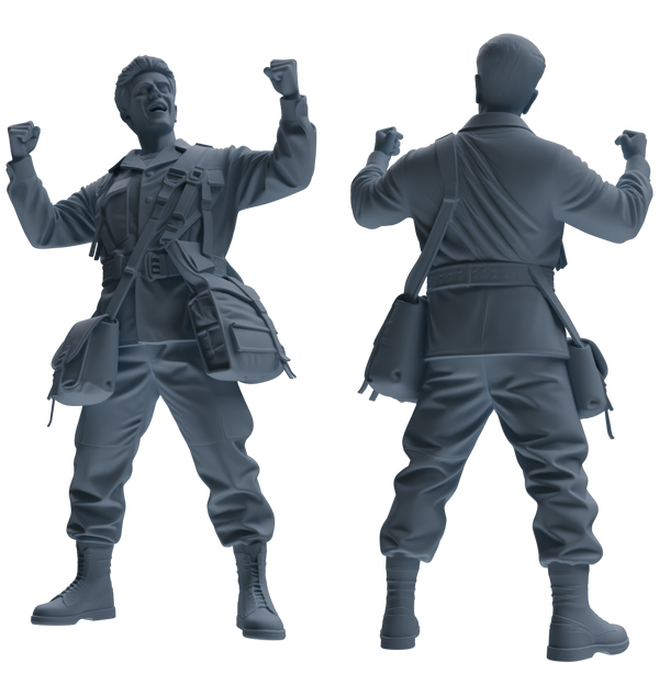 MRY-SFW SSTR060 Miniatures Soldier Model Kit Hacksaw Ridge Rescue Story WWII U.S. Army Six-Person Celebrating Group