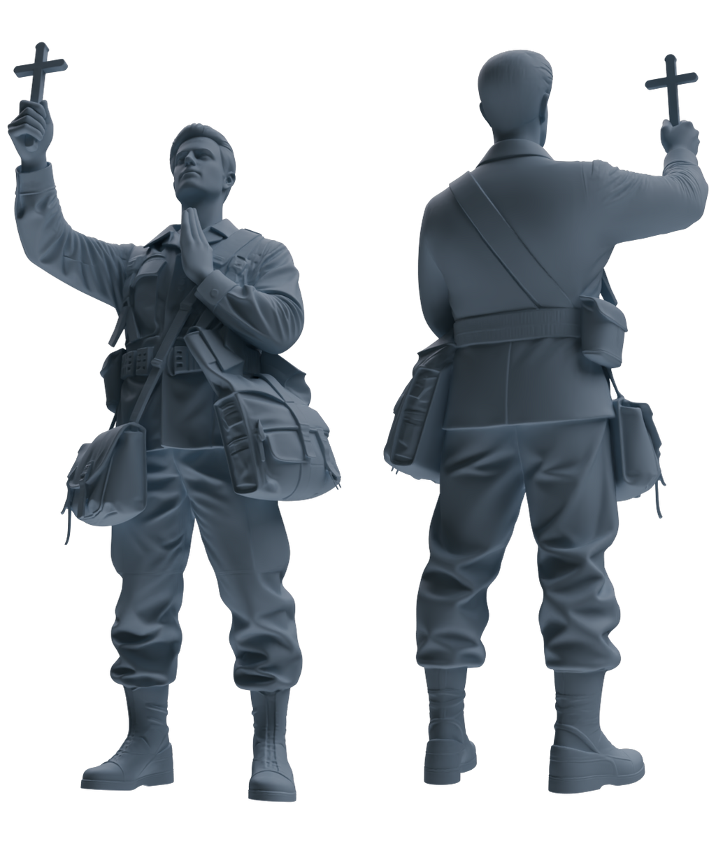 MRY-SFW SSTR058 Miniatures Soldier Model Kit Hacksaw Ridge Rescue Story WWII U.S. Army Six-Person Praying Group