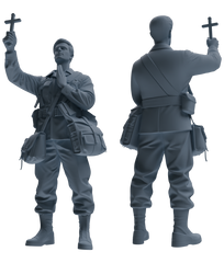 MRY-SFW SSTR058 Miniatures Soldier Model Kit Hacksaw Ridge Rescue Story WWII U.S. Army Six-Person Praying Group