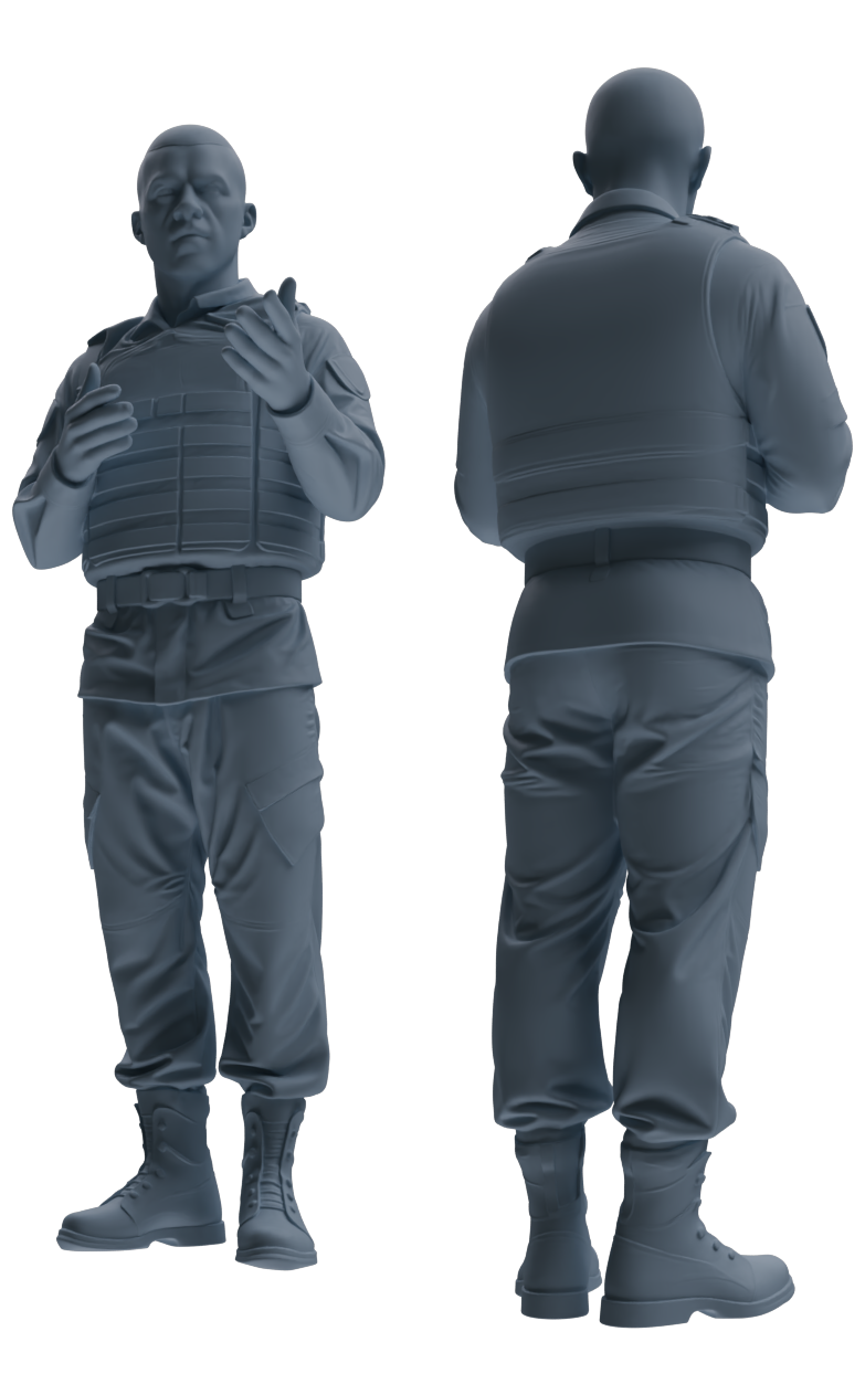 MRY-SFW SSTR034 Miniatures Soldier Model Kit 1993 Mogadishu Black Hawk Helicopter Soldier Discussion Six-Person Group