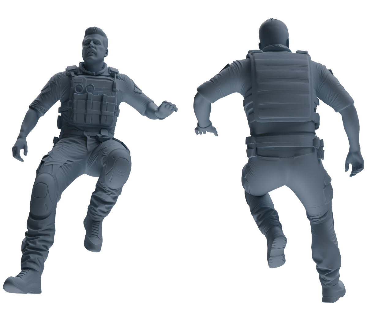 MRY-SFW SSTR023 Miniatures Soldier Model Kit Modern Navy SEAL Six-Person Training Group