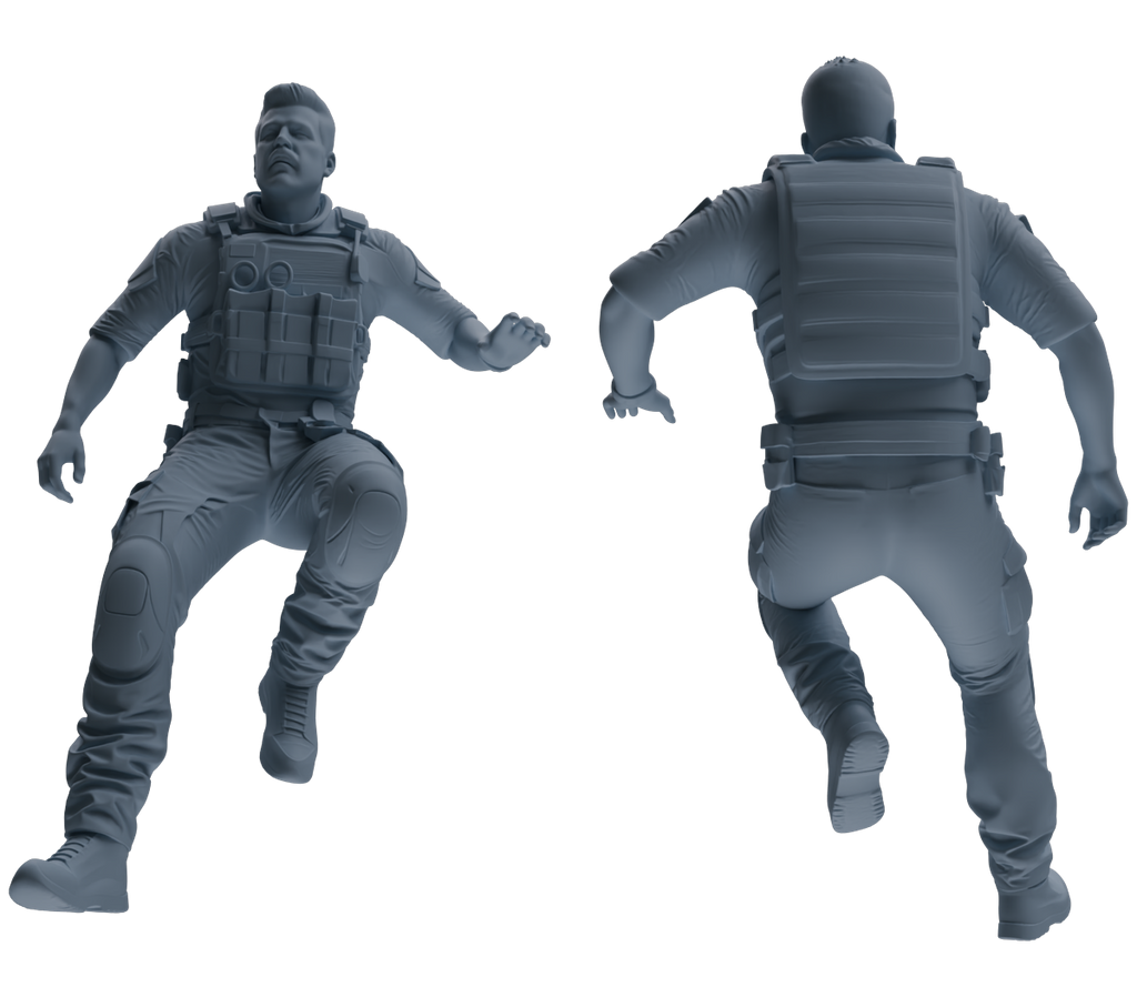 MRY-SFW SSTR023 Miniatures Soldier Model Kit Modern Navy SEAL Six-Person Training Group