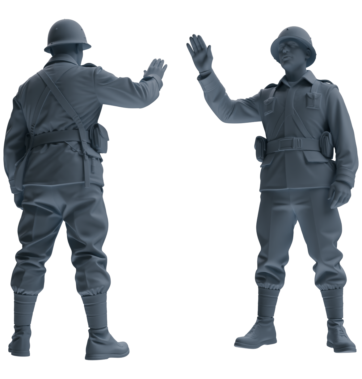 MRY-SFW SSTR077 Miniatures Soldier Model Kit Saving Ryan in Normandy WWII U.S. Army Six-Person Combat Group