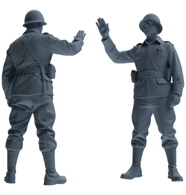 MRY-SFW SSTR077 Miniatures Soldier Model Kit Saving Ryan in Normandy WWII U.S. Army Six-Person Combat Group