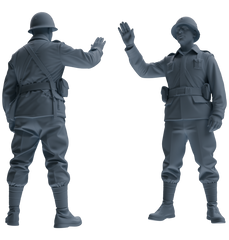 MRY-SFW SSTR077 Miniatures Soldier Model Kit Saving Ryan in Normandy WWII U.S. Army Six-Person Combat Group