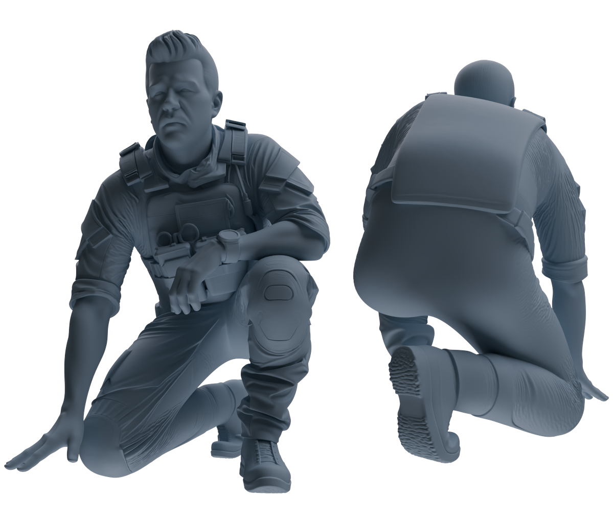 MRY-SFW SSTR019 Miniatures Soldier Model Kit Modern Navy SEAL Six-Person Reconnaissance Group