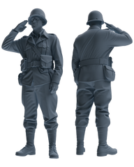 MRY-SFW SSTR069 Miniatures Soldier Model Kit Saving Ryan in Normandy WWII U.S. Army Six-Person Saluting Group