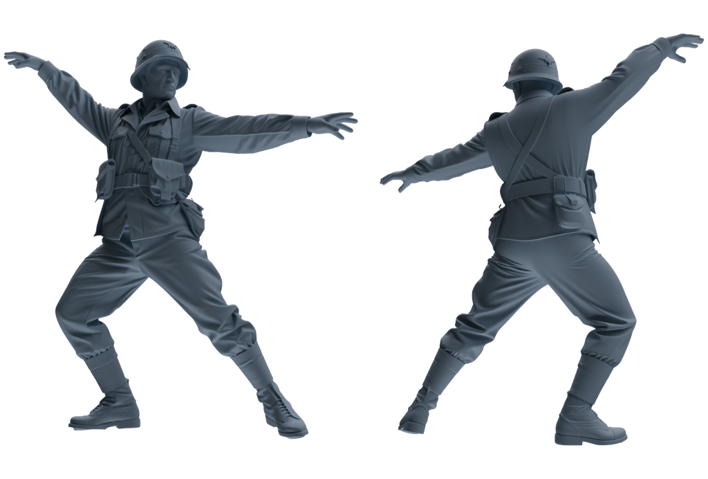MRY-SFW SSTR066 Miniatures Soldier Model Kit Saving Ryan in Normandy WWII U.S. Army Six-Person Horseplay Group
