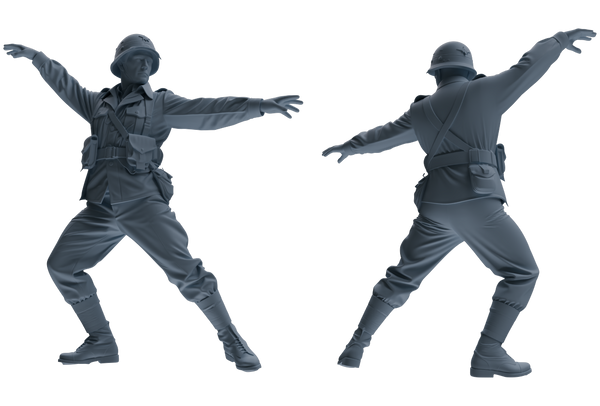 MRY-SFW SSTR066 Miniatures Soldier Model Kit Saving Ryan in Normandy WWII U.S. Army Six-Person Horseplay Group
