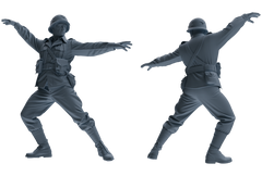 MRY-SFW SSTR066 Miniatures Soldier Model Kit Saving Ryan in Normandy WWII U.S. Army Six-Person Horseplay Group