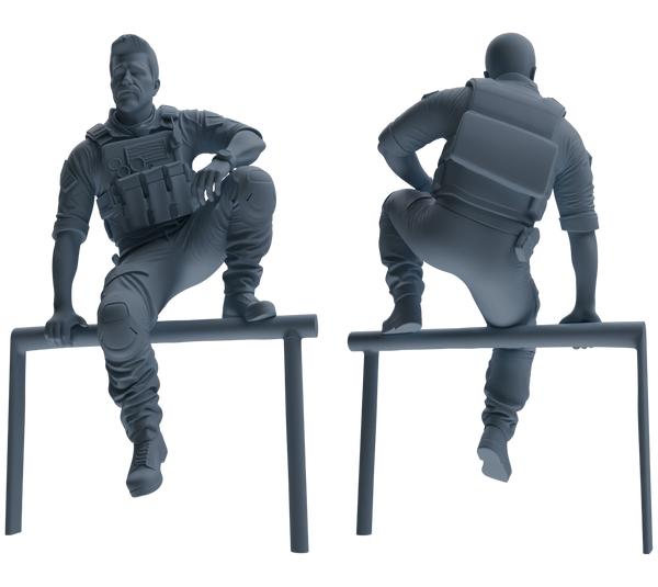 MRY-SFW SSTR008  Modern Navy SEAL Six-Person Obstacle Crossing Group