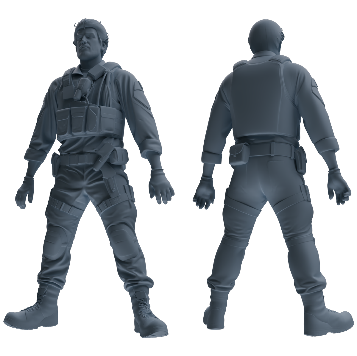 MRY-SFW SSTR017 Miniatures Soldier Model Kit Modern Navy SEAL Six-Person Frontline Group