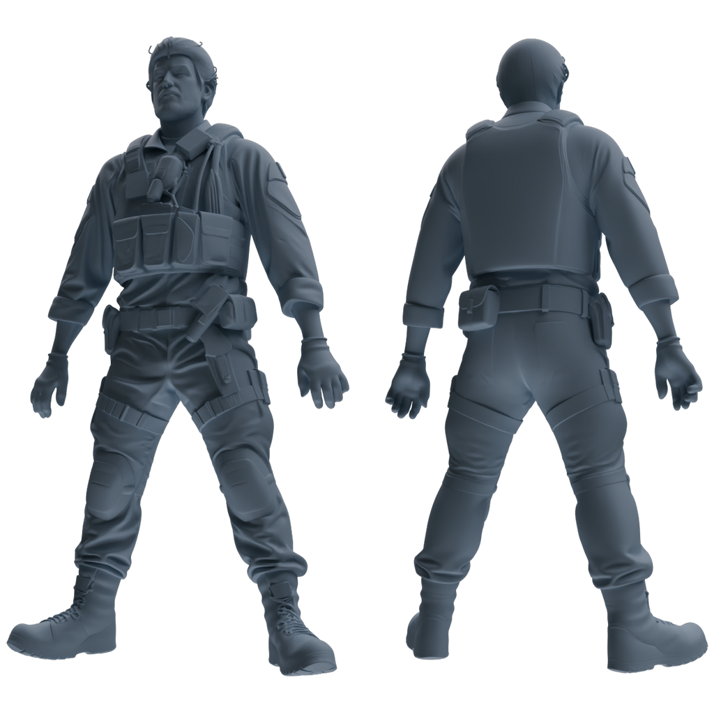 MRY-SFW SSTR017 Miniatures Soldier Model Kit Modern Navy SEAL Six-Person Frontline Group