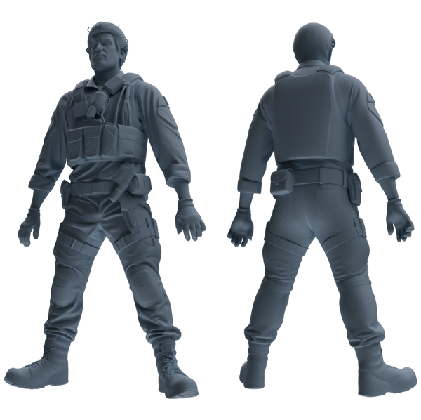 MRY-SFW SSTR017 Miniatures Soldier Model Kit Modern Navy SEAL Six-Person Frontline Group