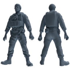 MRY-SFW SSTR017 Miniatures Soldier Model Kit Modern Navy SEAL Six-Person Frontline Group