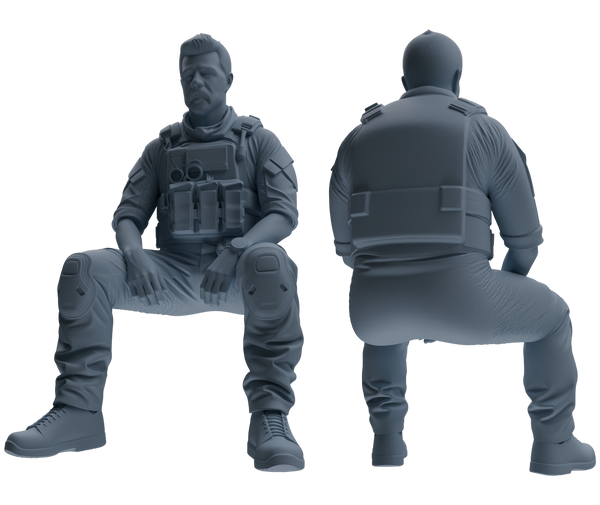 MRY-SFW SSTR021 Miniatures Soldier Model Kit Modern Navy SEAL Six-Person Rest Group