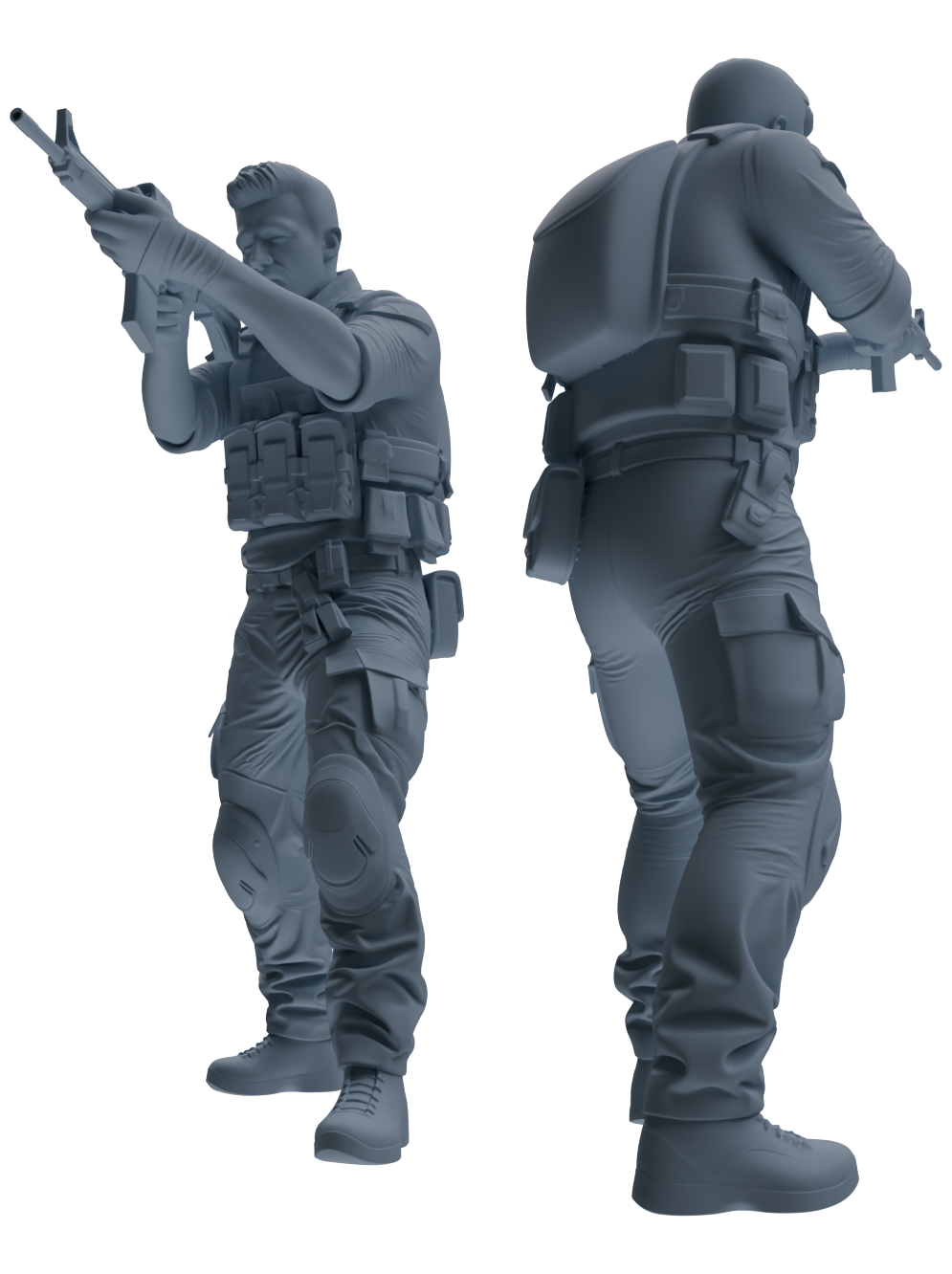 MRY-SFW SSTR024 Miniatures Soldier Model Kit Modern Navy SEAL Six-Person Firefight Group