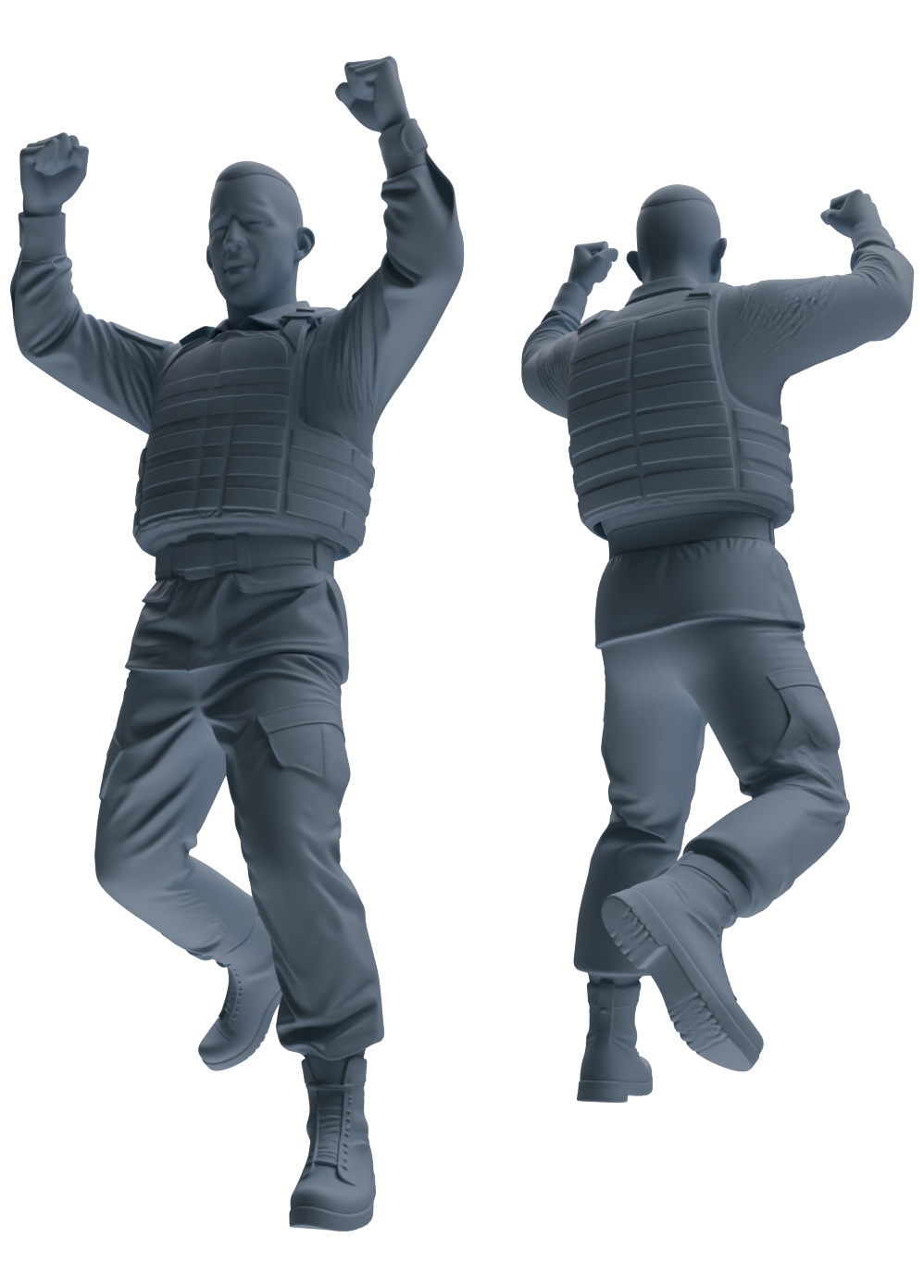 MRY-SFW SSTR033 Miniatures Soldier Model Kit 1993 Mogadishu Black Hawk Helicopter Soldier Celebrating Six-Person Group