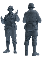 MRY-SFW SSTR067 Miniatures Soldier Model Kit Saving Ryan in Normandy WWII U.S. Army Six-Person Conversation Group