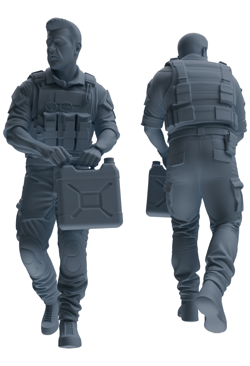 MRY-SFW SSTR009  Modern Navy SEAL Six-Person Logistics Group