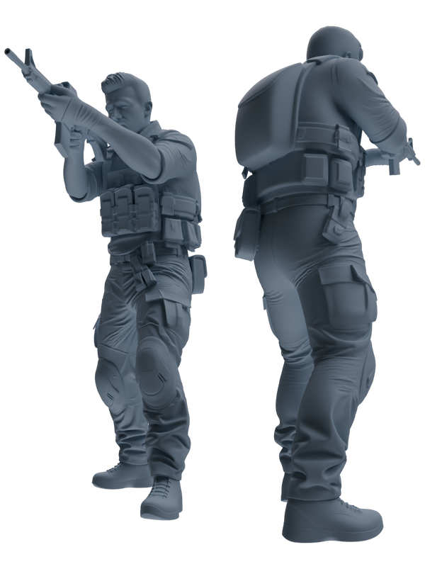 MRY-SFW SSTR016 Miniatures Soldier Model Kit Modern Navy SEAL Six-Person Frontline Group