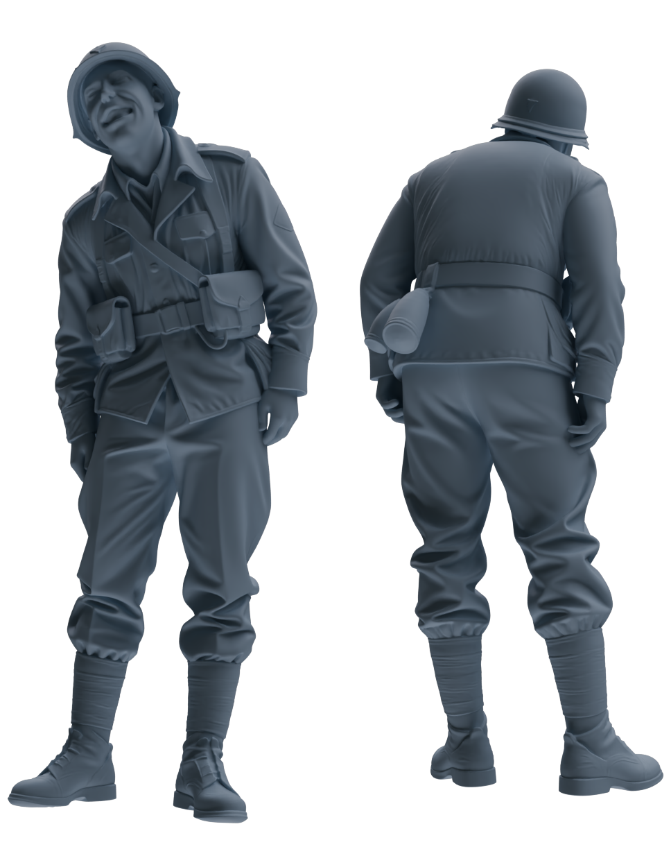 MRY-SFW SSTR065 Miniatures Soldier Model Kit Saving Ryan in Normandy WWII U.S. Army Six-Person Singing Group