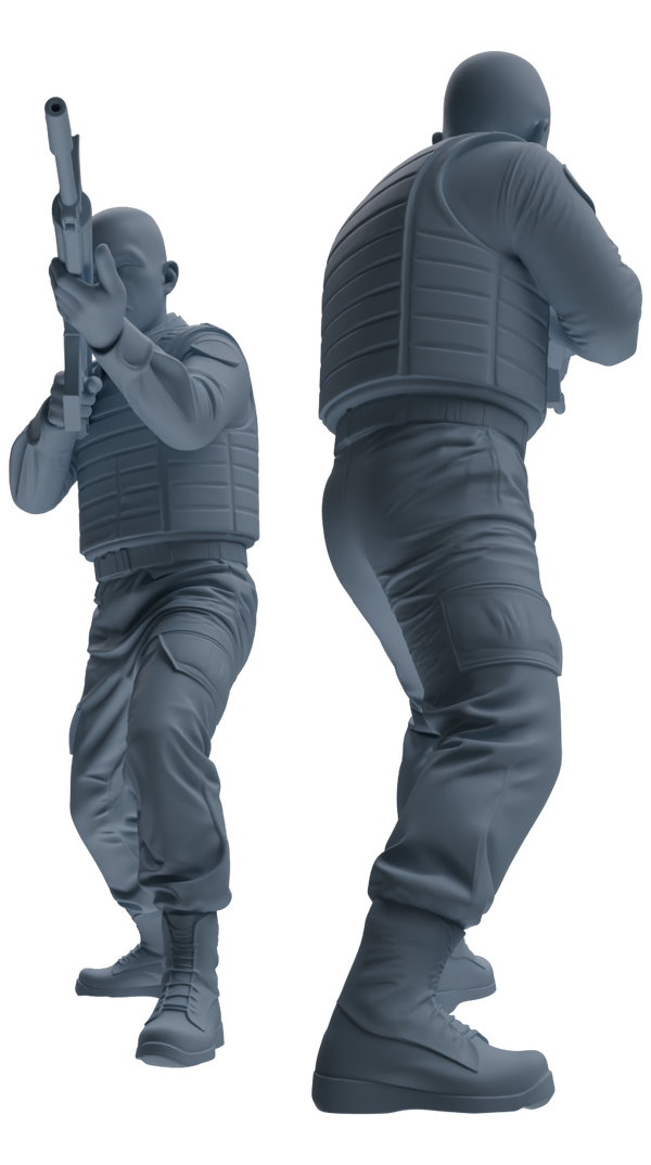 MRY-SFW SSTR027 Miniatures Soldier Model Kit 1993 Mogadishu Black Hawk Helicopter Soldier Assault Six-Person Group