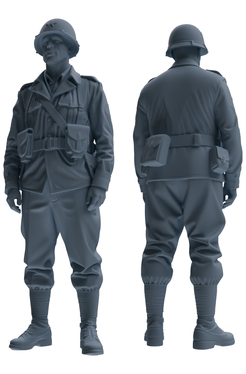 MRY-SFW SSTR076 Miniatures Soldier Model Kit Saving Ryan in Normandy WWII U.S. Army Six-Person Patrol Group