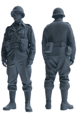 MRY-SFW SSTR076 Miniatures Soldier Model Kit Saving Ryan in Normandy WWII U.S. Army Six-Person Patrol Group