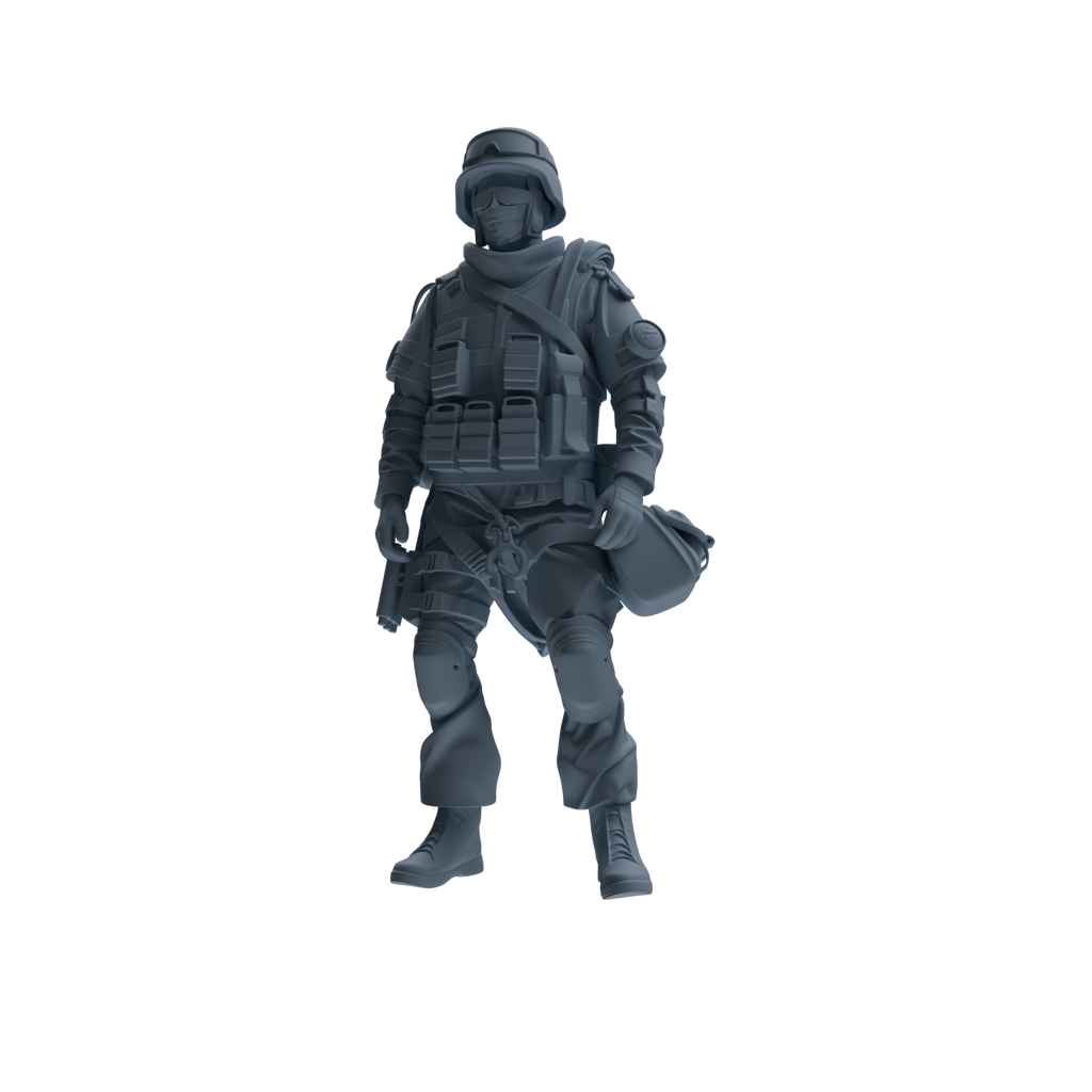 MRY-SFW SSTR334 Modern Counter-Terrorism SWAT Fire Support Operator Garrison Four-Person Group