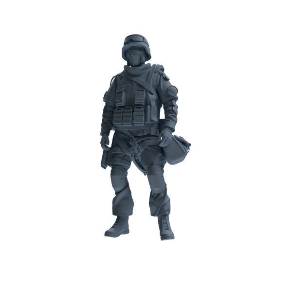 MRY-SFW SSTR334 Modern Counter-Terrorism SWAT Fire Support Operator Garrison Four-Person Group