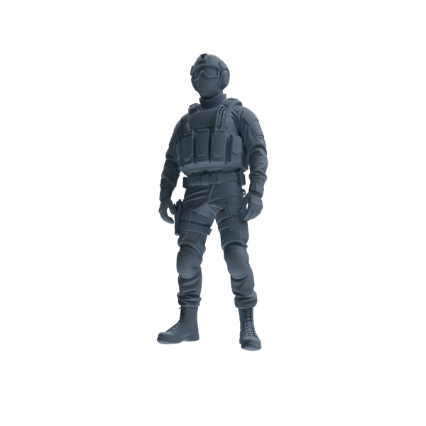 MRY-SFW SSTR358 Modern American Mercenary Garrison Four-Person Group