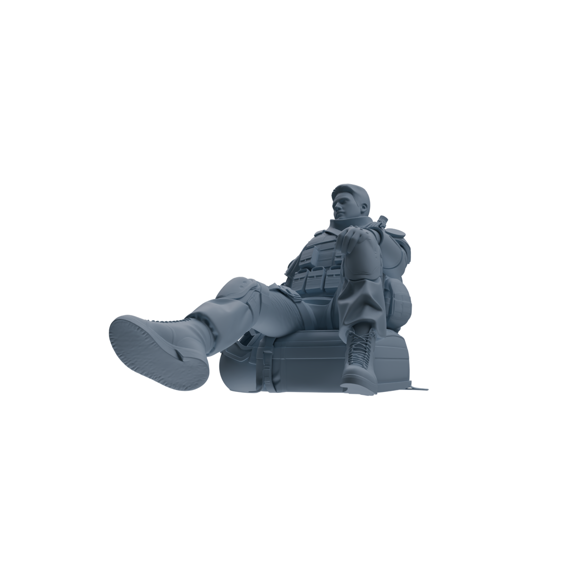 MRY-SFW SSTR333 Modern Counter-Terrorism SWAT Fire Support Operator Rest 3 Four-Person Group — detail view 2
